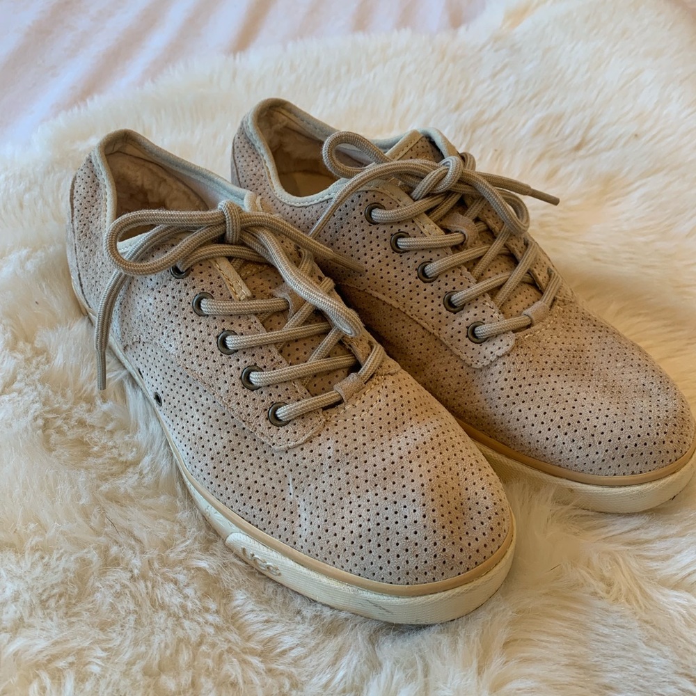 Ugg fur lined perforated sneaker